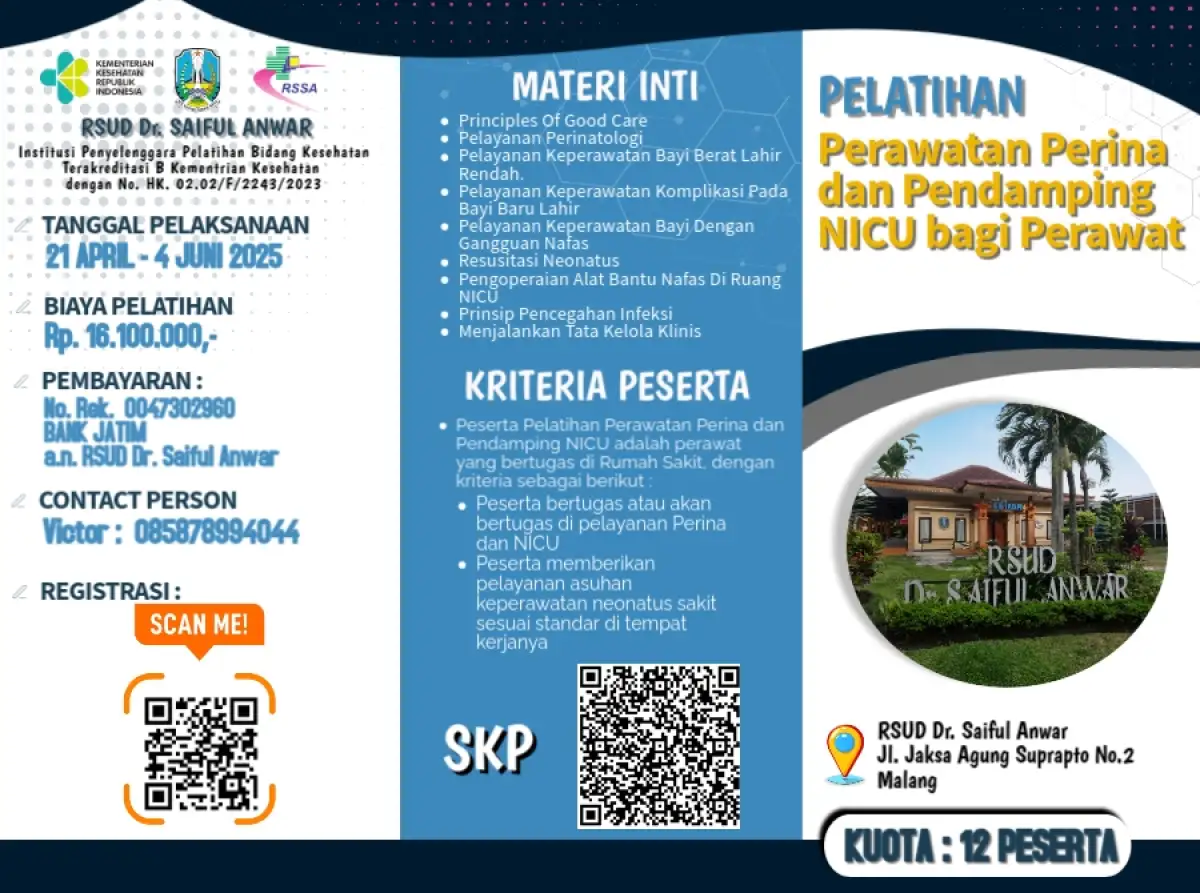 Pelatihan Perawatan Perina dan Pendamping NICU bagi Perawat