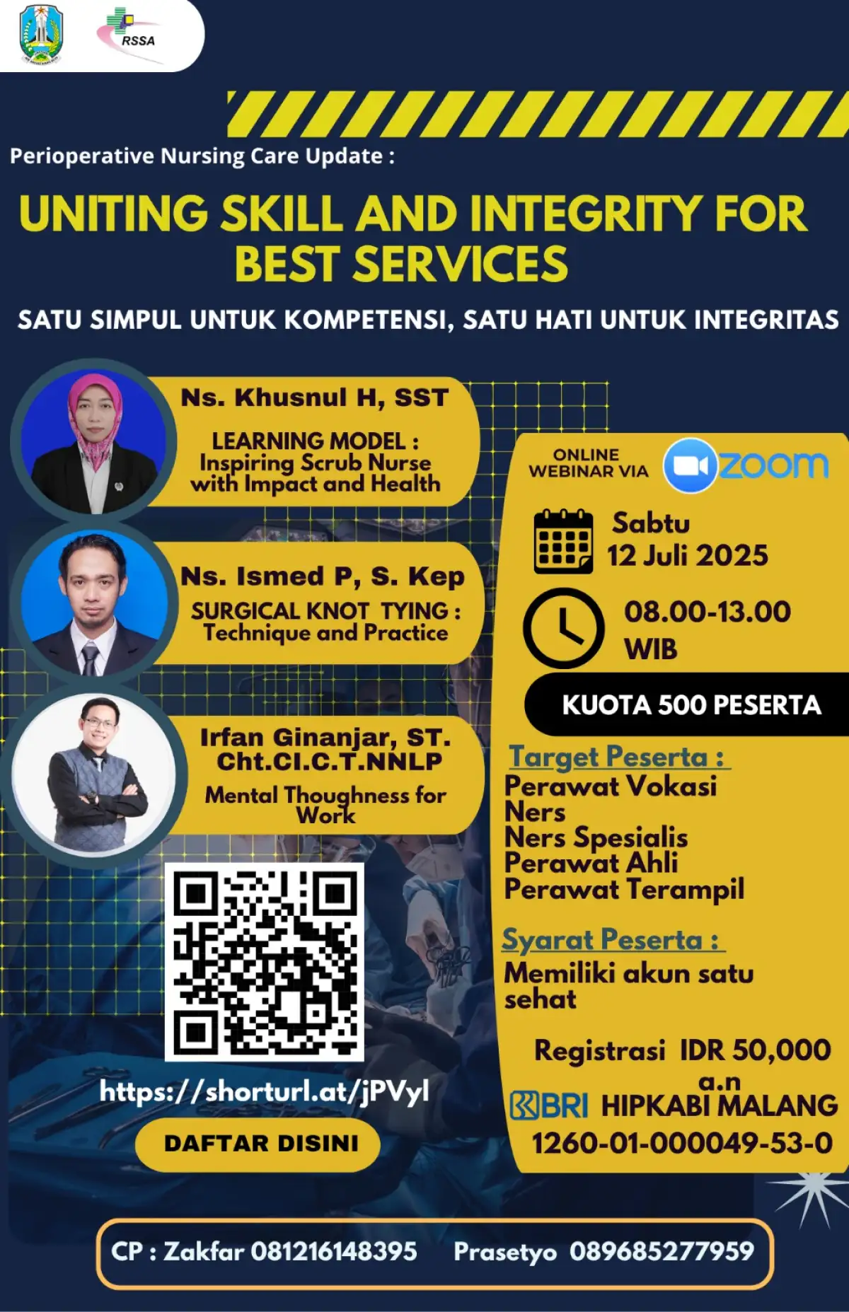 Webinar Uniting Skill And Integrity For Best Service : Satu Simpul Untuk Kompetensi, Satu Hati Untuk Integritas