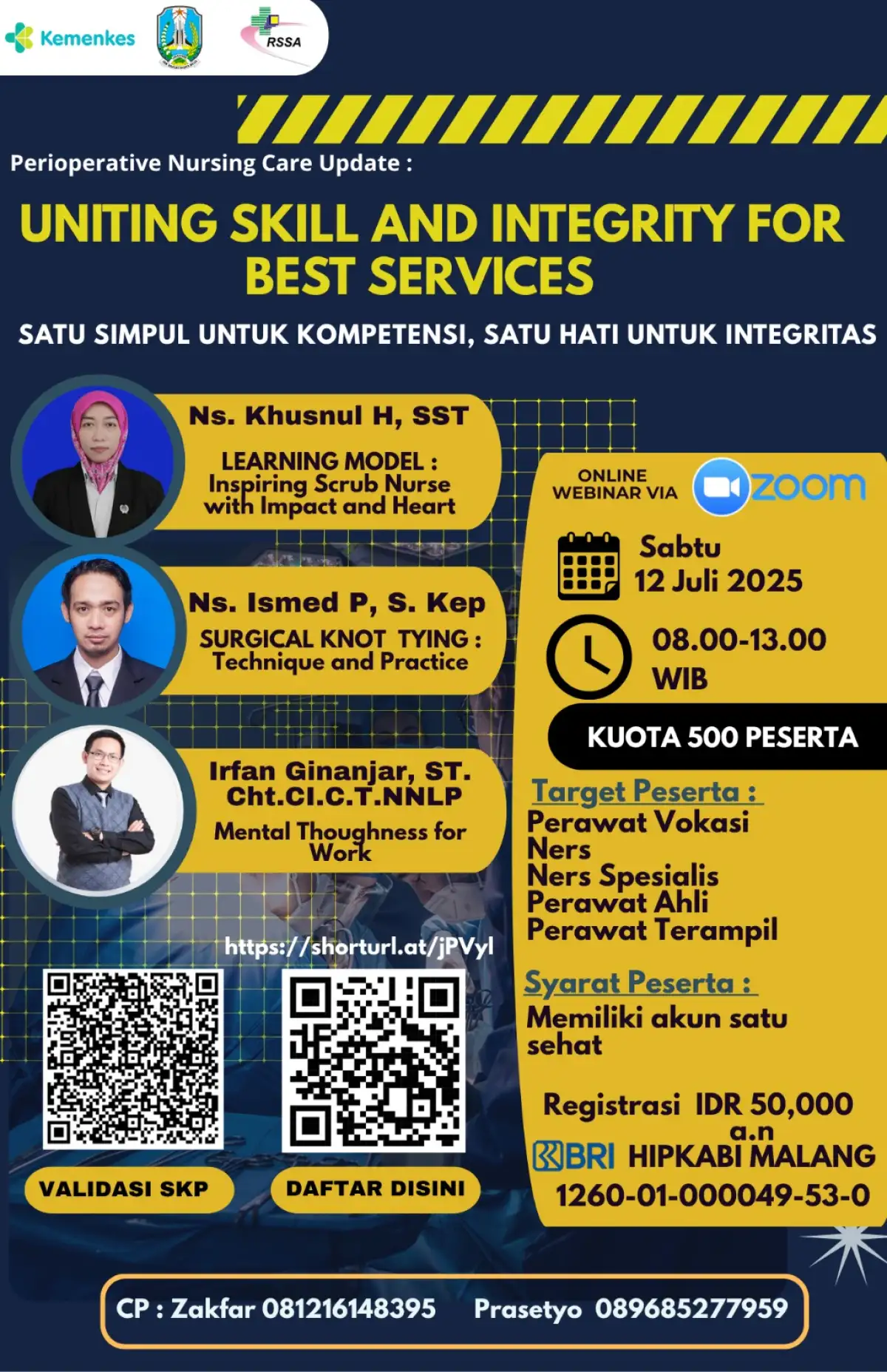 Webinar Uniting Skill And Integrity For Best Service : Satu Simpul Untuk Kompetensi, Satu Hati Untuk Integritas