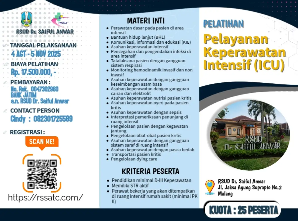 Pelatihan Pelayanan Keperawatan Intensif (ICU)
