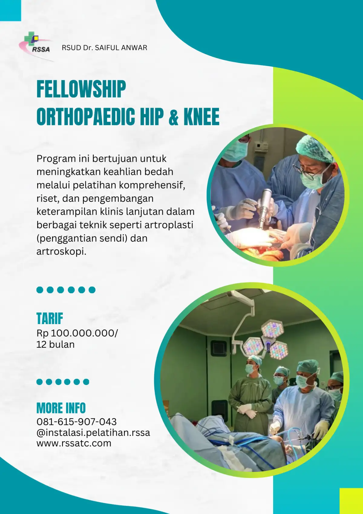 PROGRAM FELLOWSHIP ORTHOPAEDIC HIP AND KNEE