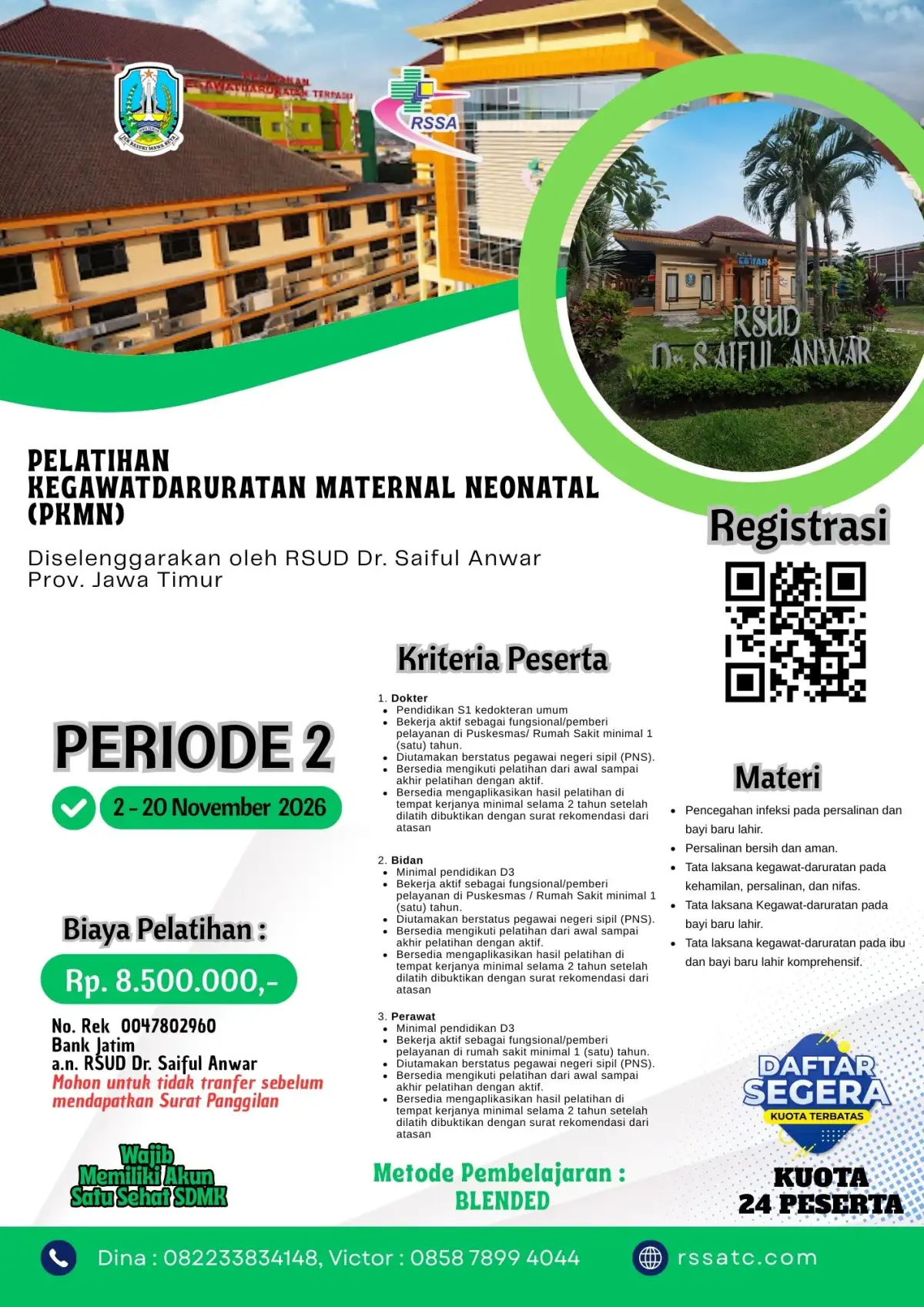 Pelatihan Kegawatdaruratan Maternal Neonatal (PKMN)