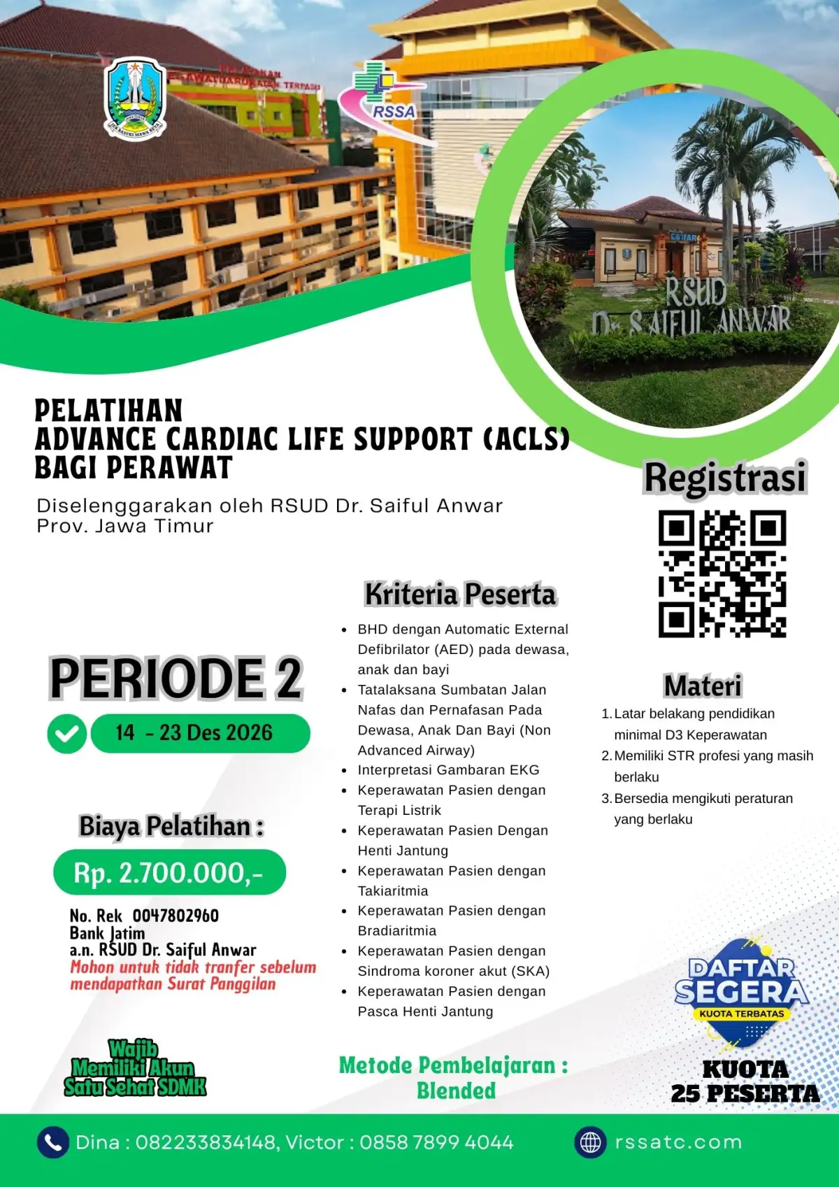 Pelatihan Advance Cardiac Life Support (ACLS) bagi Perawat