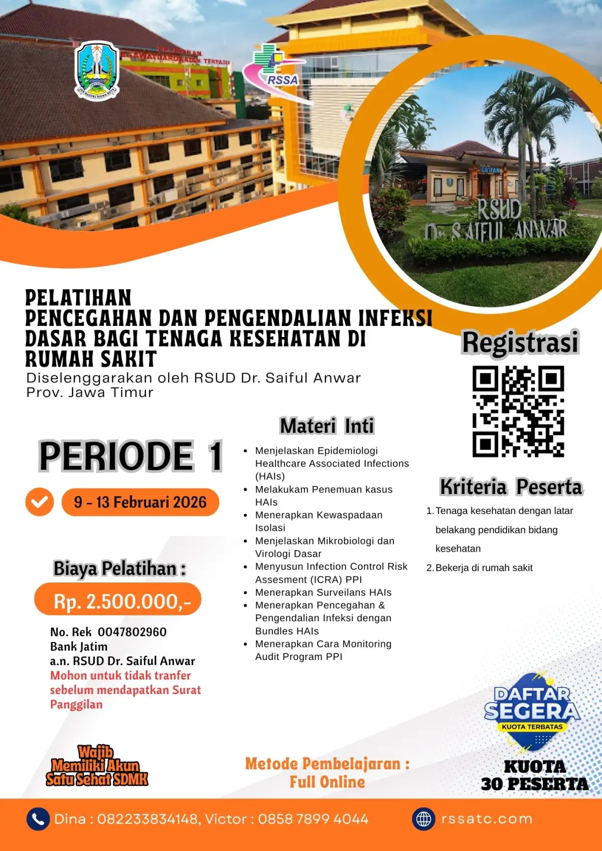 Pelatihan Pencegahan Dan Pengendalian Infeksi Dasar Bagi Tenaga Kesehatan Di Rumah Sakit