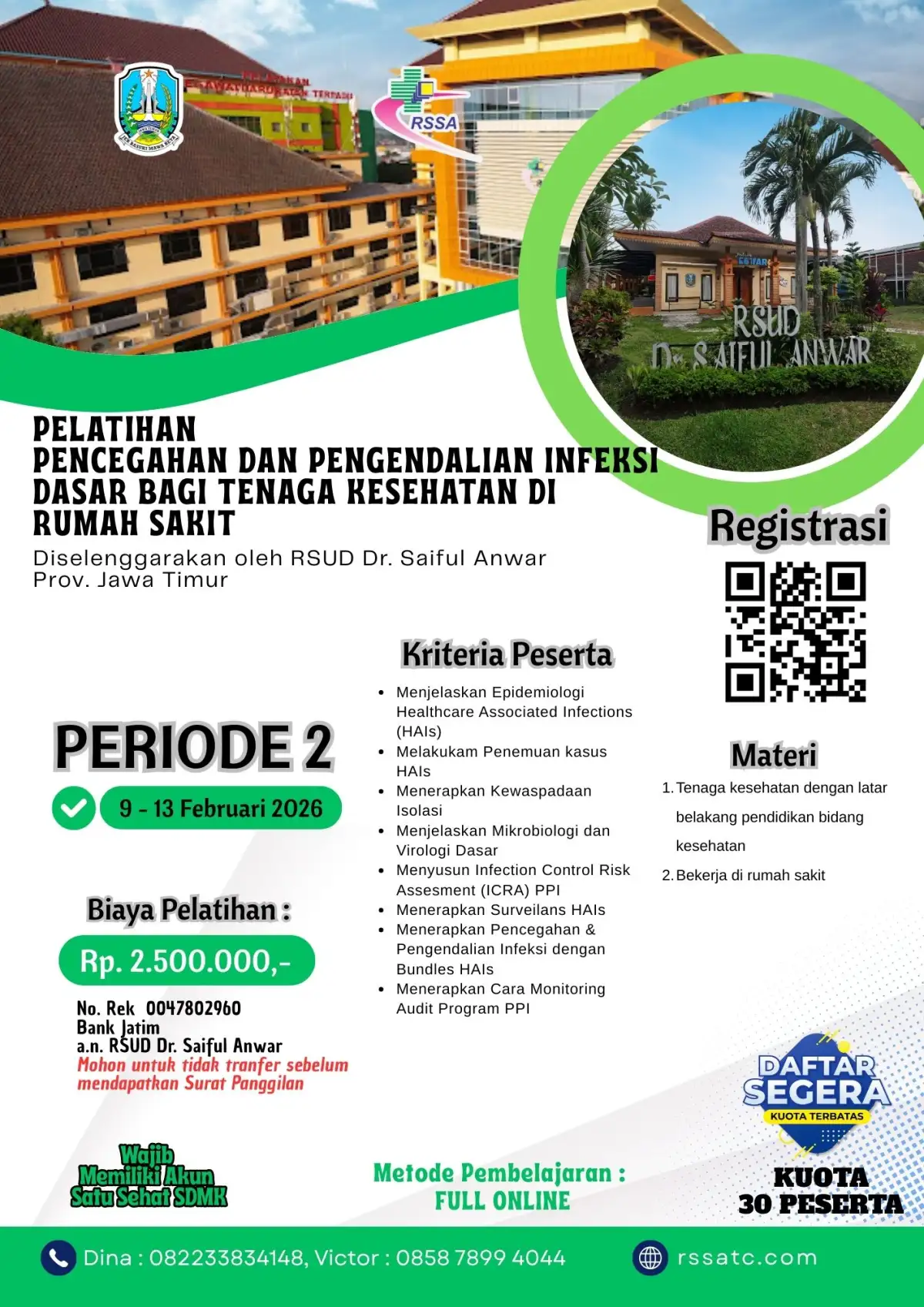 Pelatihan Pencegahan Dan Pengendalian Infeksi Dasar Bagi Tenaga Kesehatan Di Rumah Sakit